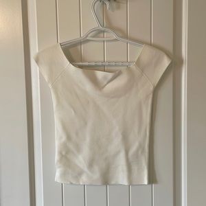 Off the Shoulder White Top